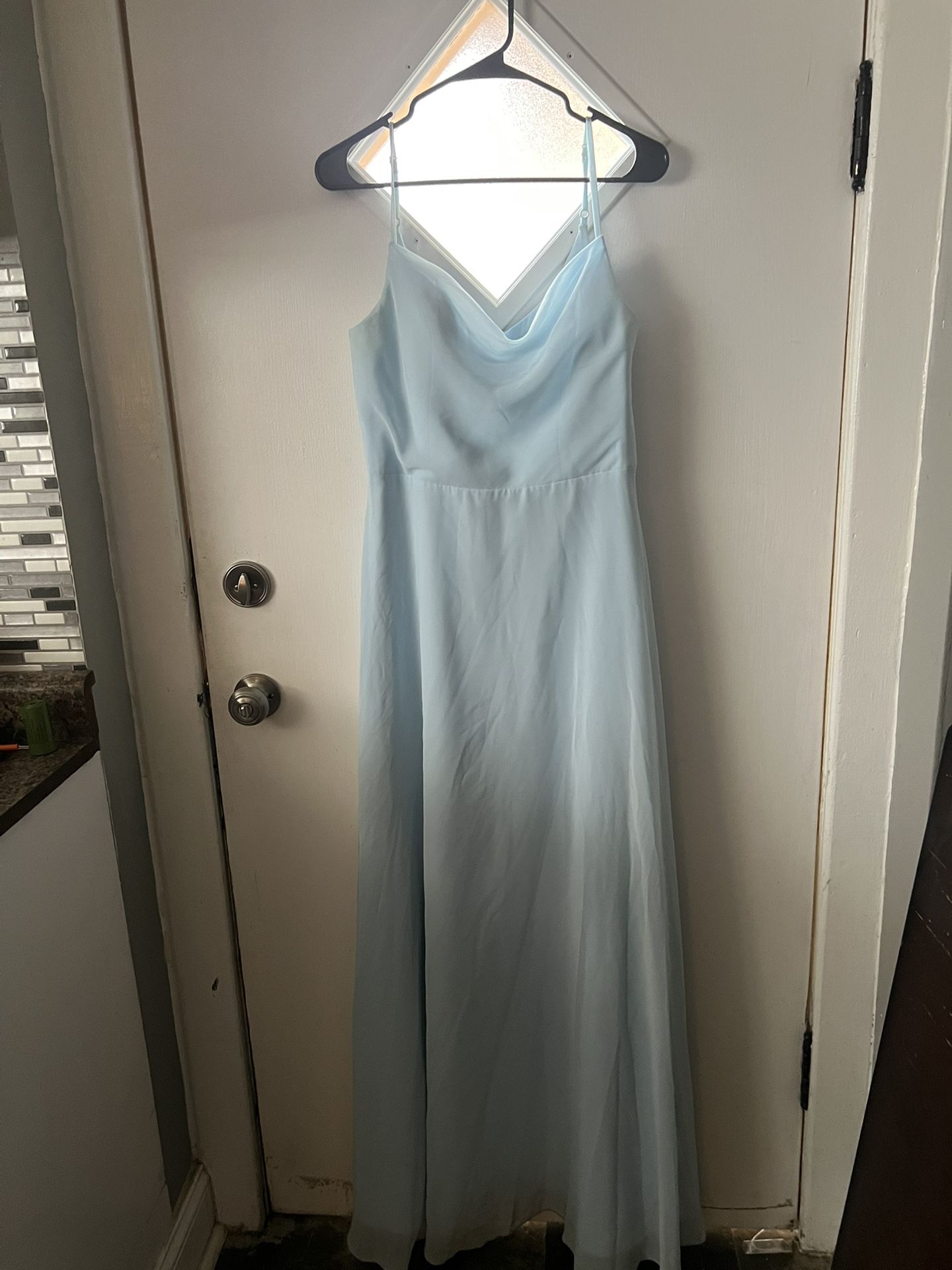 Azazie Baby Blue Dress