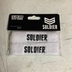 Soldier Bicep Sweat Band (white)