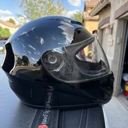 818 Gloss Black Full Face Helmet 