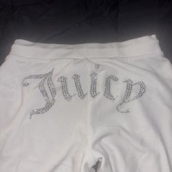 Juicy Couture White Tracksuit Pants