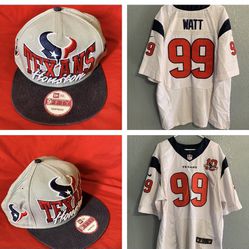 Nike NFL Texans Watt Jersey With Hat (XXL)