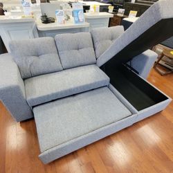 COMFY NEW MONACO REVERSIBLE CHAISE SOFA BED ON SALE $699. IN STOCK SAME DAY DELIVERY 🚚 EASY FINANCING 
