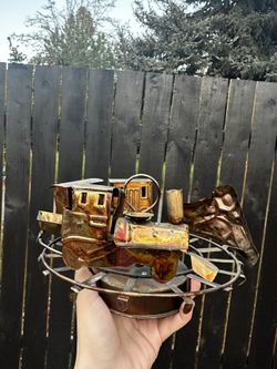 Vintage Copper Train 