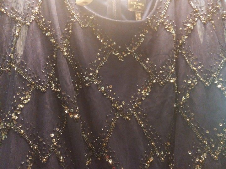 Size 18 Fibrant NAVY color Sequin FORMAL