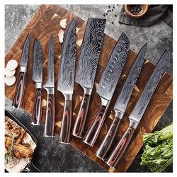 Seido - Master Chef Knife Set - 8-Pieces - High-Carbon Stainless Steel - Handmade NEW/SEALED!!!