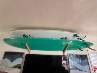 Bamboo Triple Surfboard / Snowboard Wall Rack