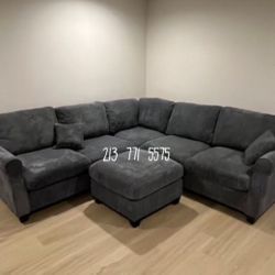 4-Pc Sectional Sofa With Ottoman 