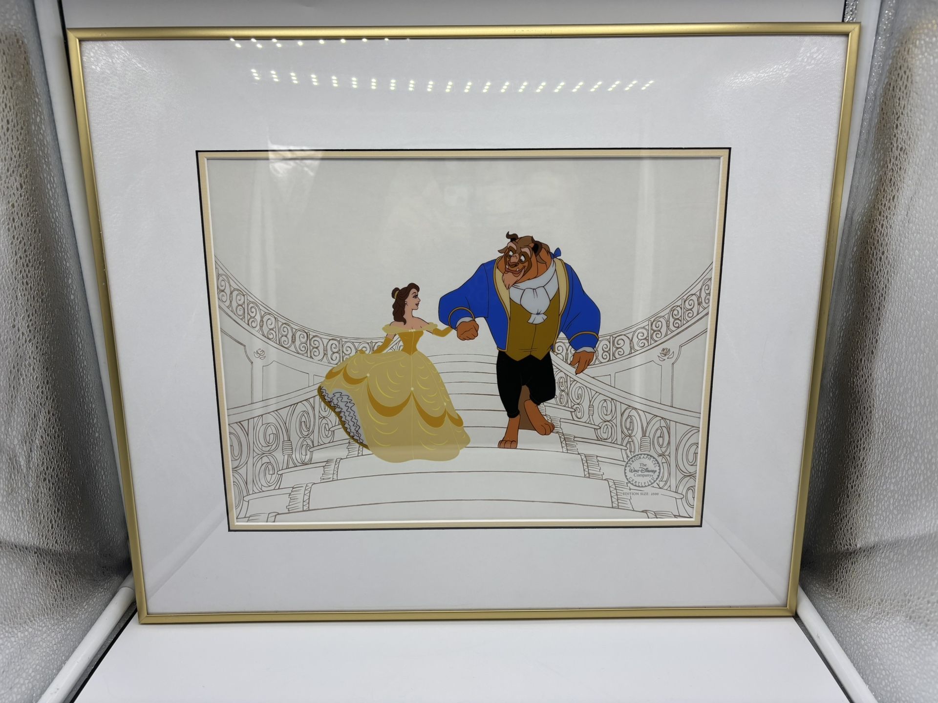 1992 Beauty And The Beast Limited Edition Serigraph Cel Walt Disney 2500
