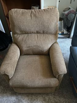 Tan Fabric Recliner Chair