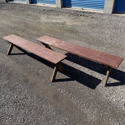 Wooden Benches Set Of 2