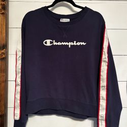 Champion Women's Large Heritage Crew Sweatshirt with Taping