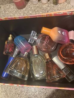 Box full of perfumes