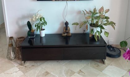 West Elm Parsons 60” Media Console – Dark Wood