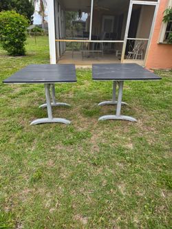 Outside tables