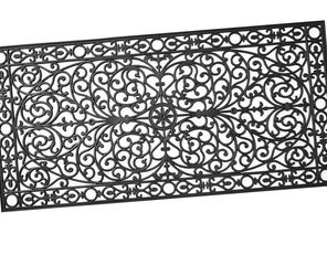 New Other Calloway Mills 3' x 6' Gatsby Rubber Doormat, Black