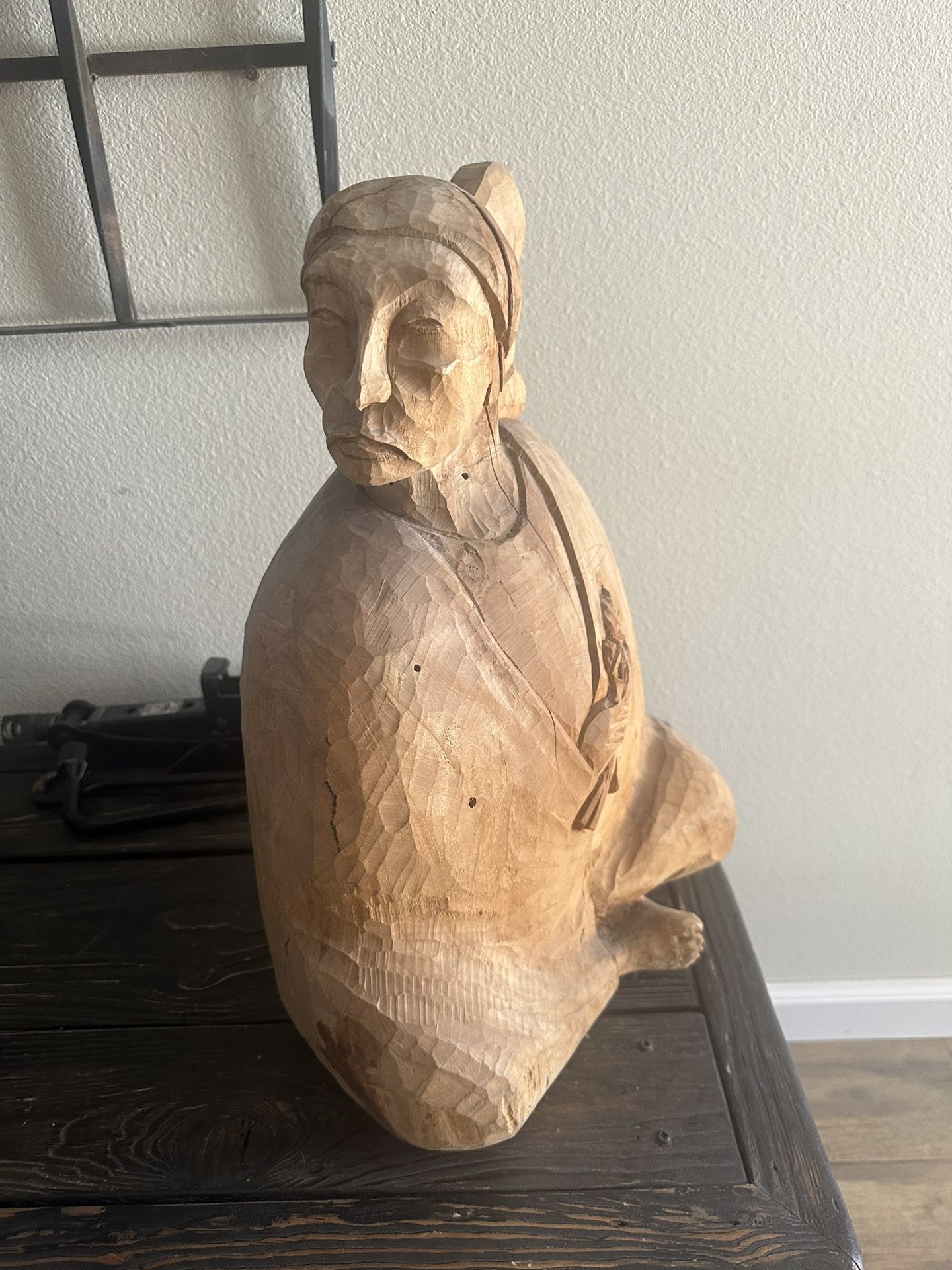 Vintage Wooden Statue