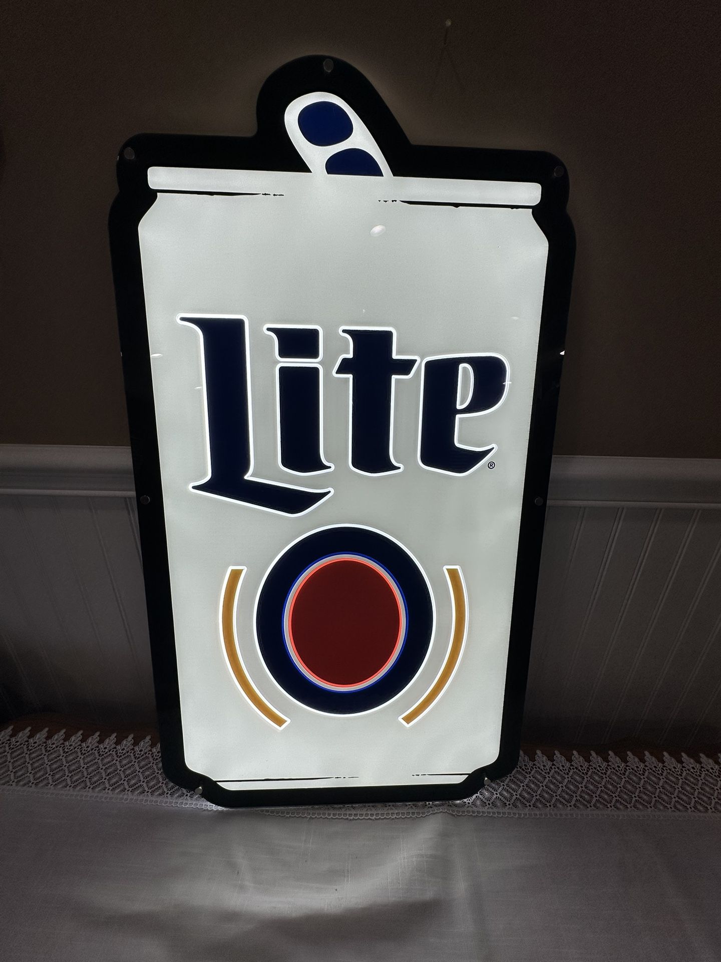 Miller Lite Mancave Lighted Sign