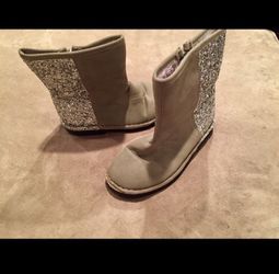 Girl Size 10 Silver Glitter Carter’s Boots