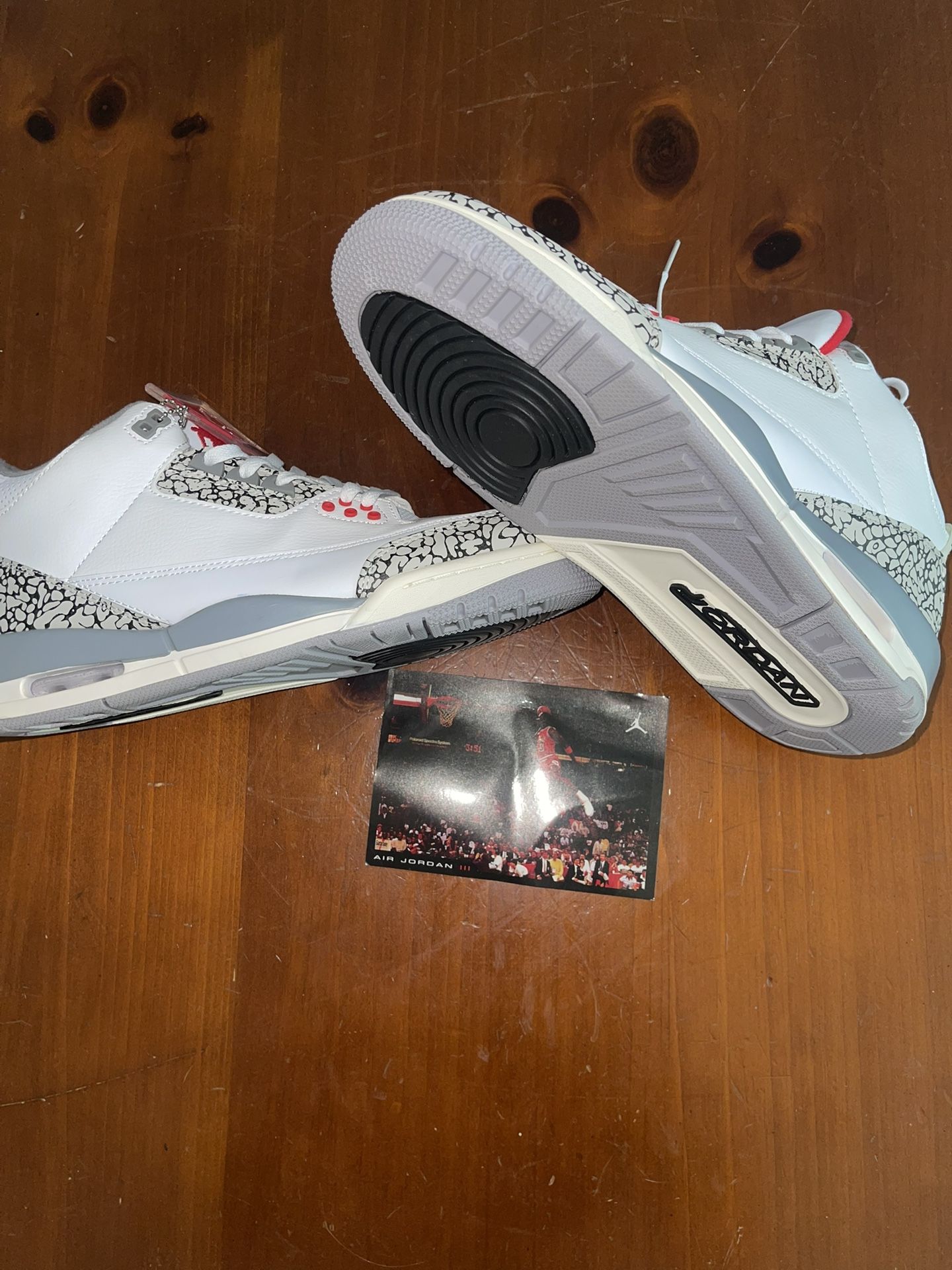 Air Jordan 3s Grey Cement