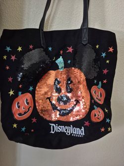 Disneyland Resort Halloween Sequin Tote Bag