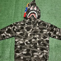 Black BAPE Zip-up Hoodie 
