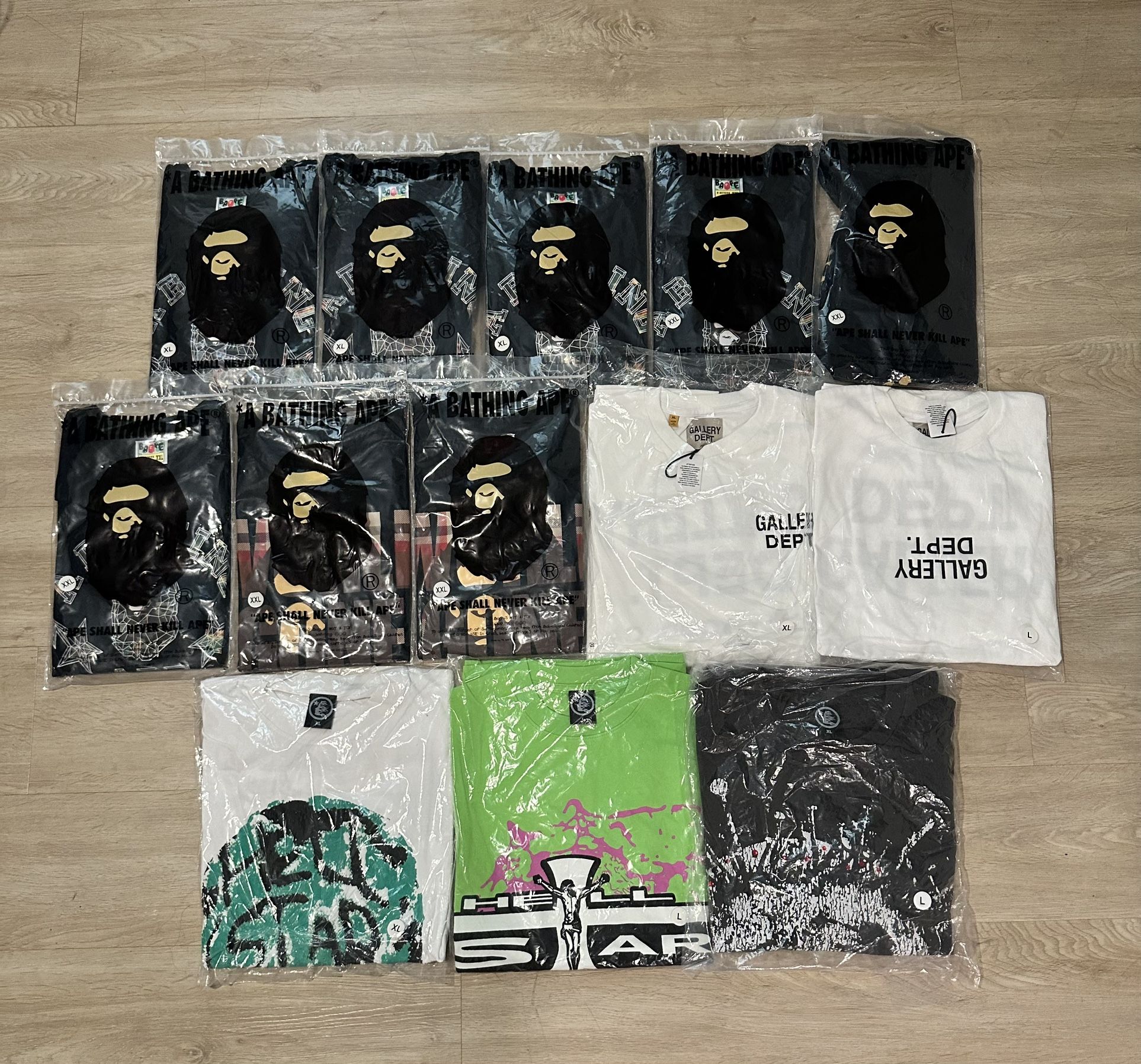 Bape/hellstar/Gallery Dept