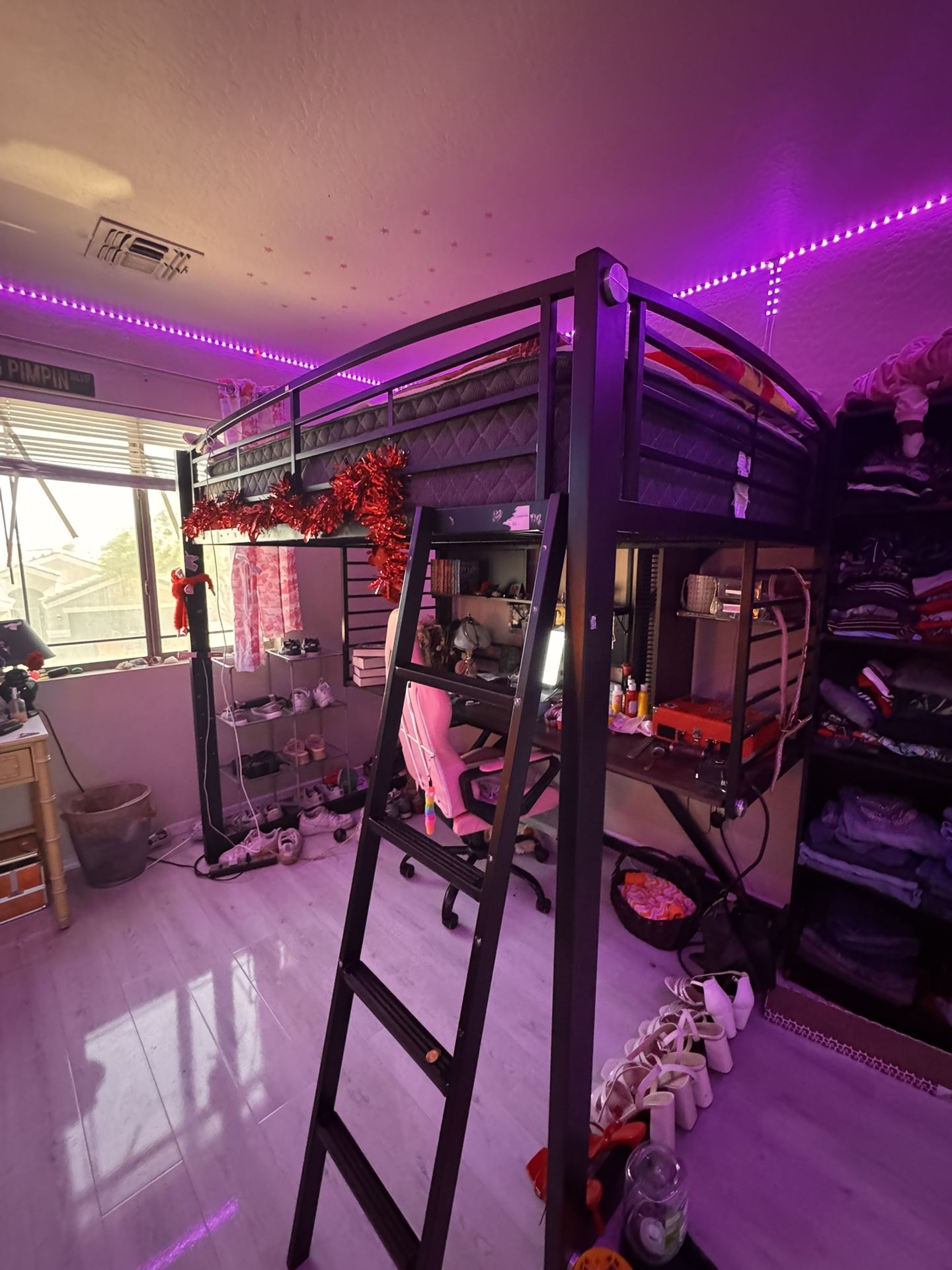One Loft Bunk Bed W Desk