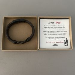Joycuff Leather Bracelet For Dad From Daughter