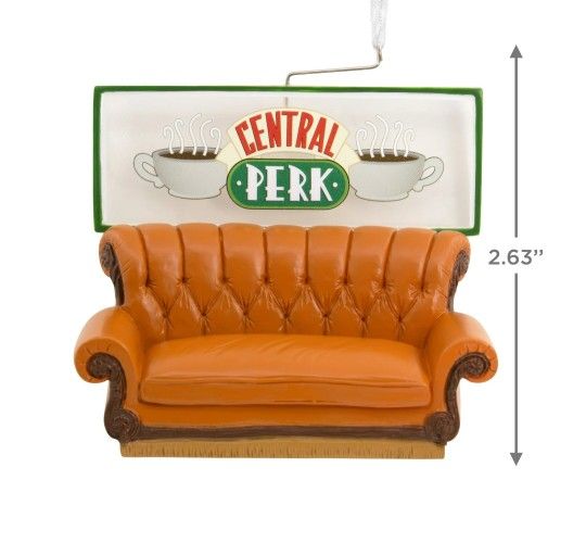 Hallmark Friends Central Perk Cafe Couch Christmas Ornament