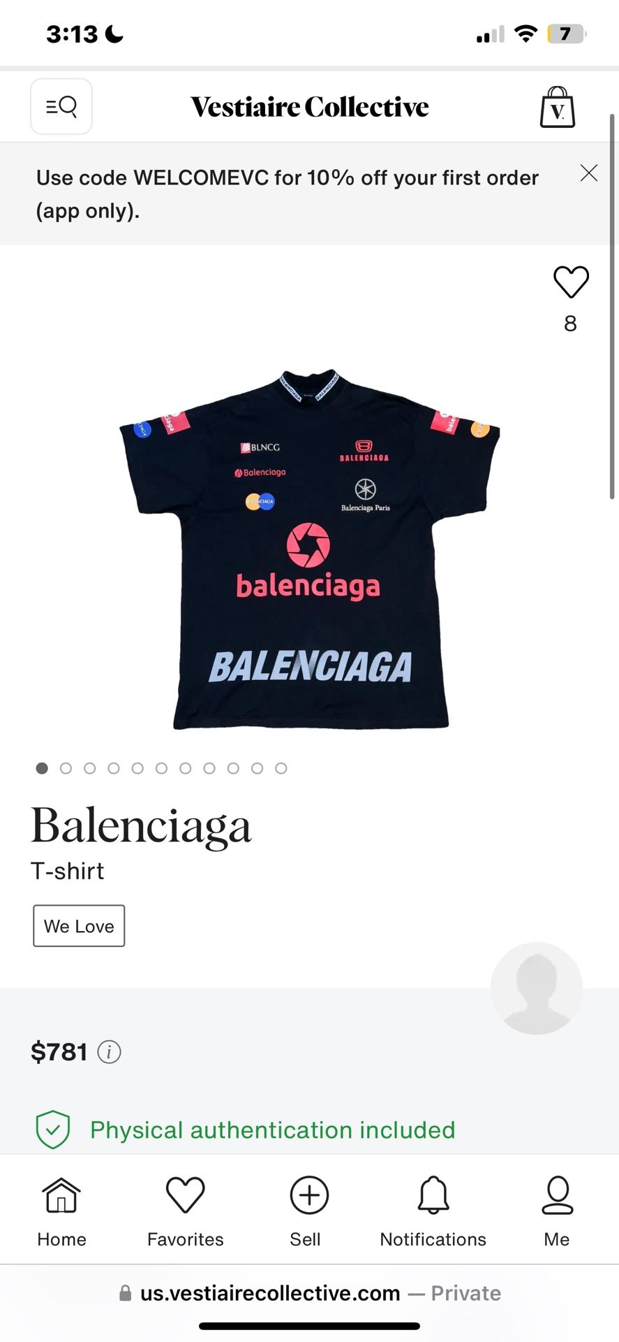 Balenciaga Top League Tee