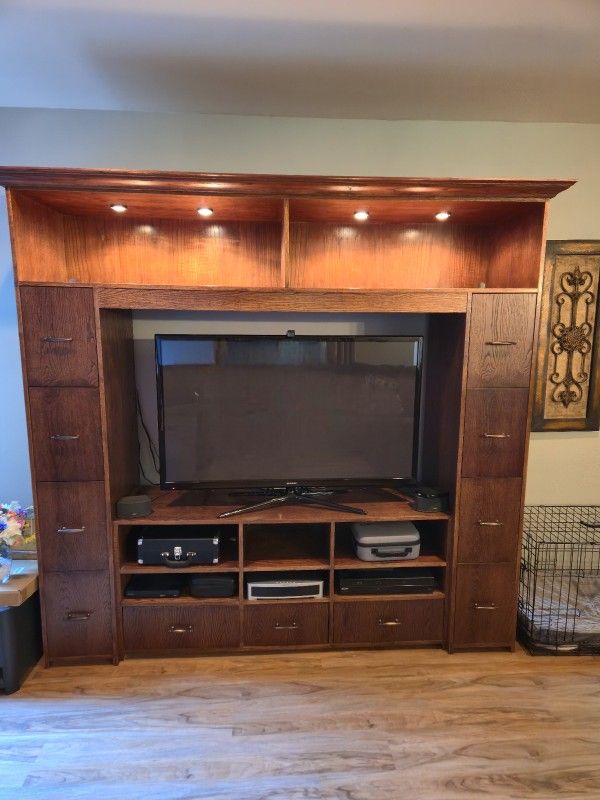 Wood Entertainment Center