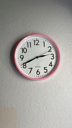Pink Girls Room Clock