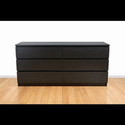 Very spacious ikea malm 6 drawer dresser