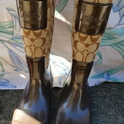 Coach Rubber Rain Boots