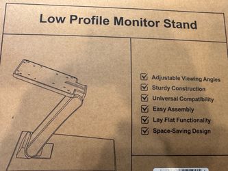 Low profile MONITOR stand, Two (2)