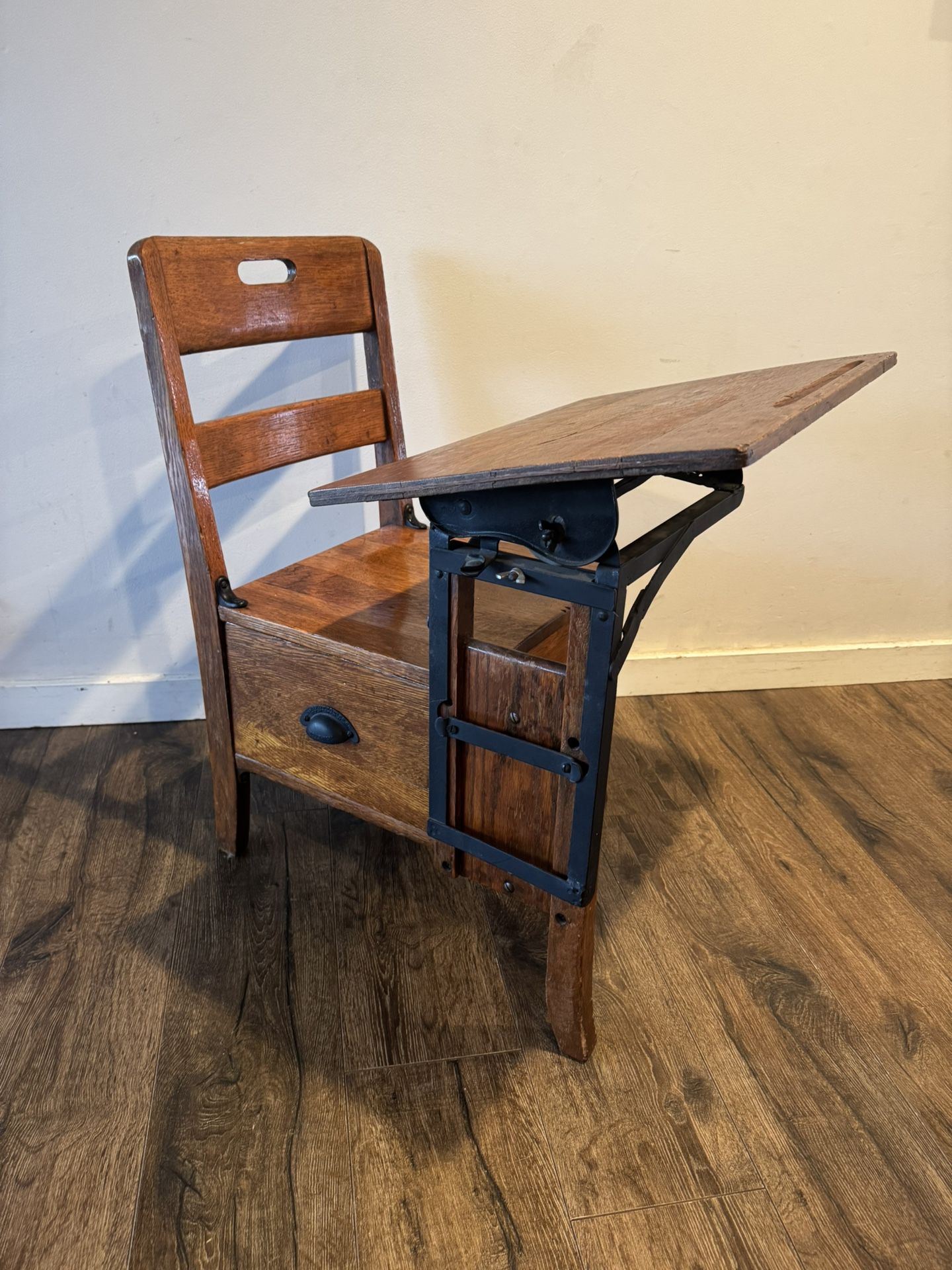 Antique Wooden Student Desk