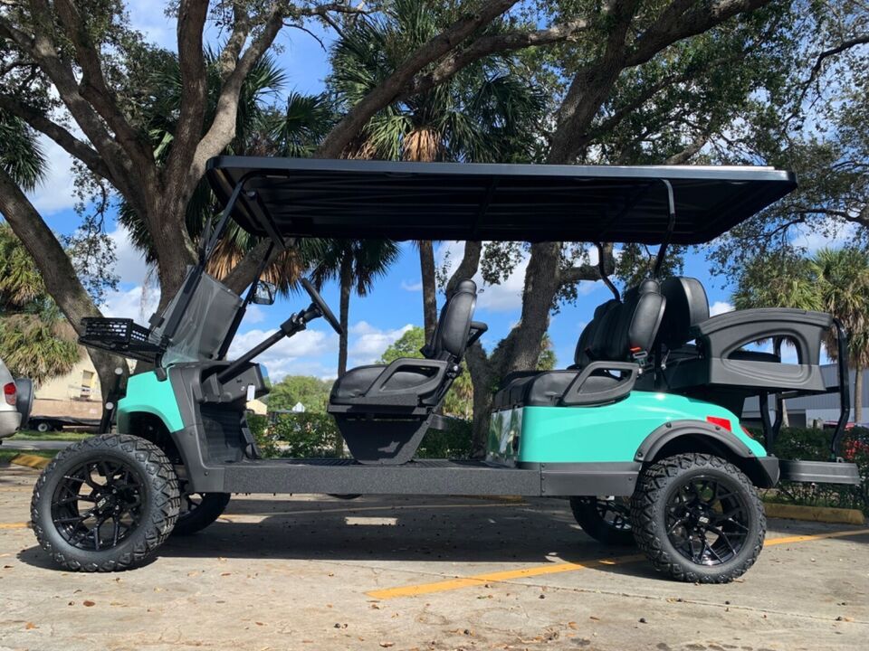 Lithium Battery 6 Passenger - 2023 Aluma Lifted Golf Cart Aluminum Frame MANY COLORS