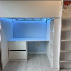 IKEA Loft Bunk Bed With Desk