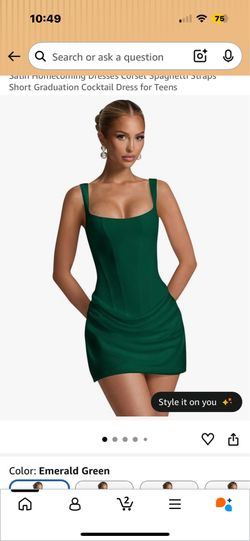 dark green corset dress