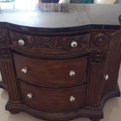 Dresser with granite countertop