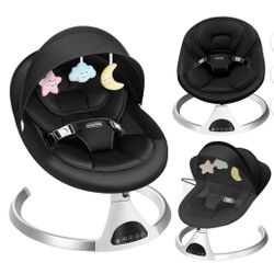 Electric Baby Swing,Bioby Infant Swing Rocker with Remote Control,Bluetooth