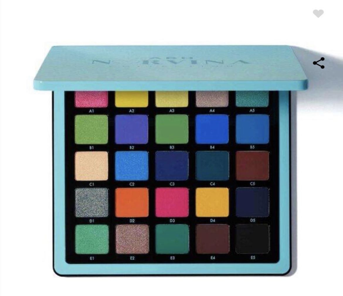 NORVINA® Pro Pigment Palette Vol. 2 & RT Enchanted Entrancing Eye Makeup Brush Kit
