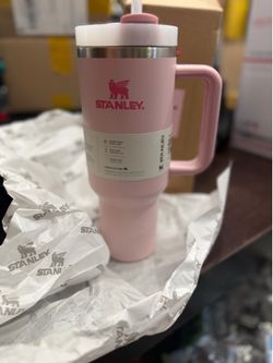 Stanley Quencher H2.0 40oz Insulated Tumbler w/ Handle Lid Straw, Solid Pink