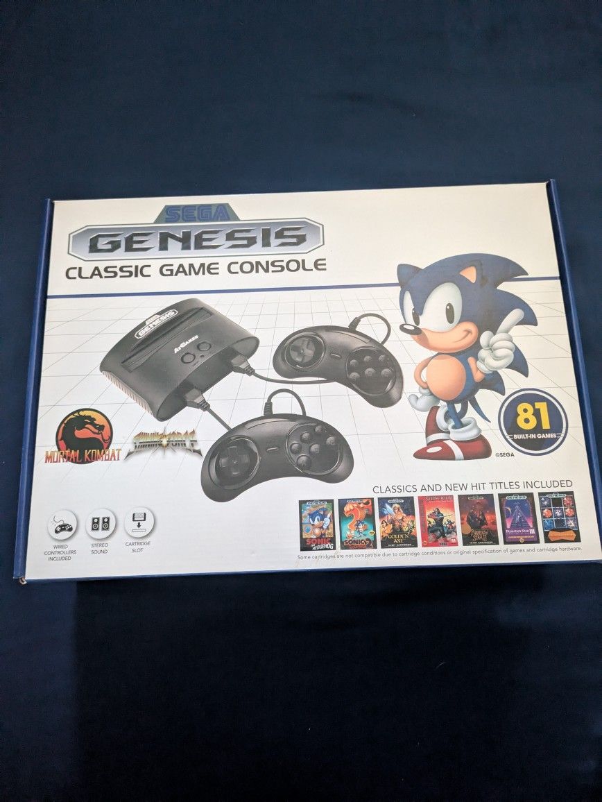 Sega Genesis Classic Game Console Factory Sealed
