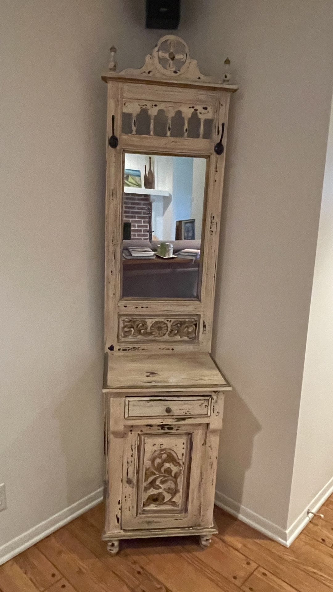 Entryway Mirror And Cabinet