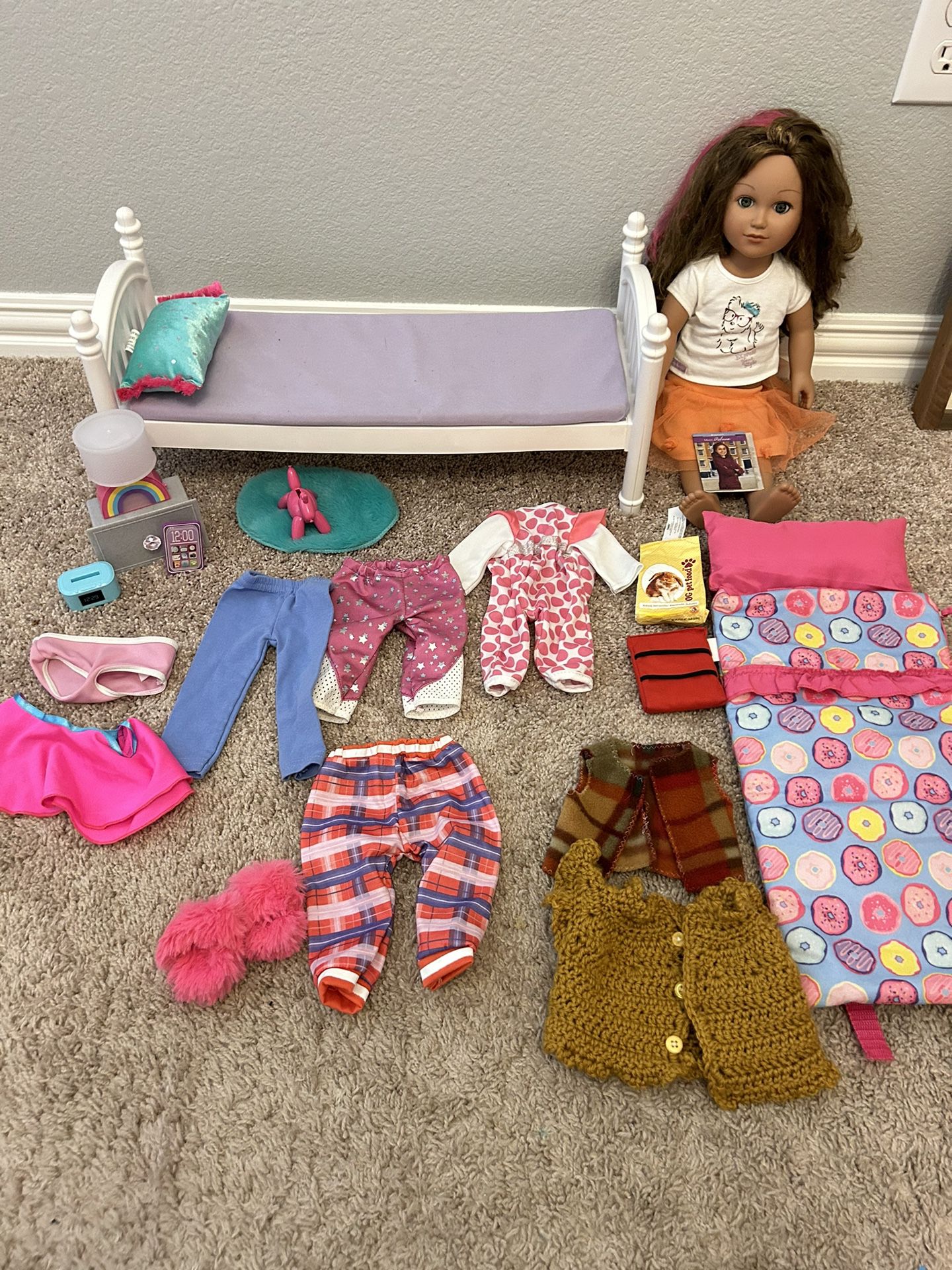 Mixture of American Girl & Our Generation doll and accessories- like new