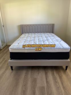 Bed Queen size frame with mattress