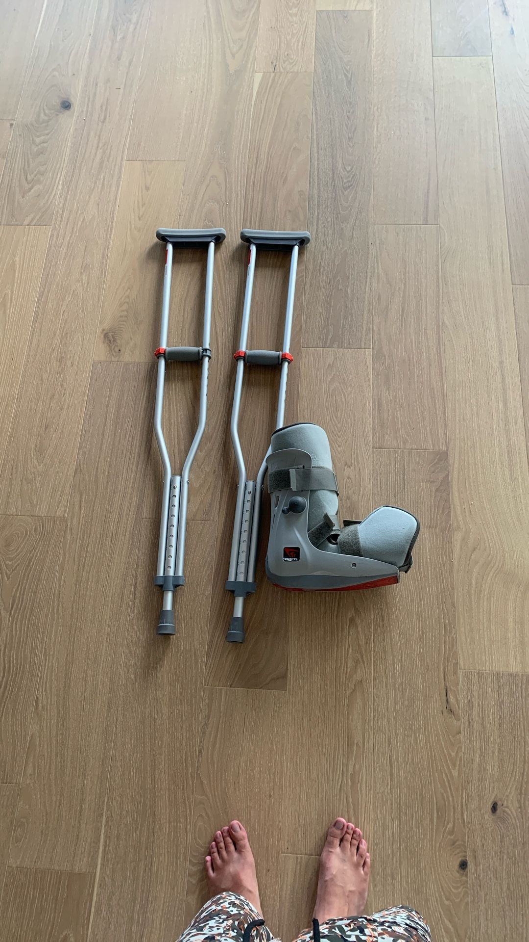 Crutches And Boot