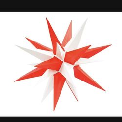 Christmas Lights, 21” Large Star, Hanging Outdoor Star  Light, Holiday Decorations