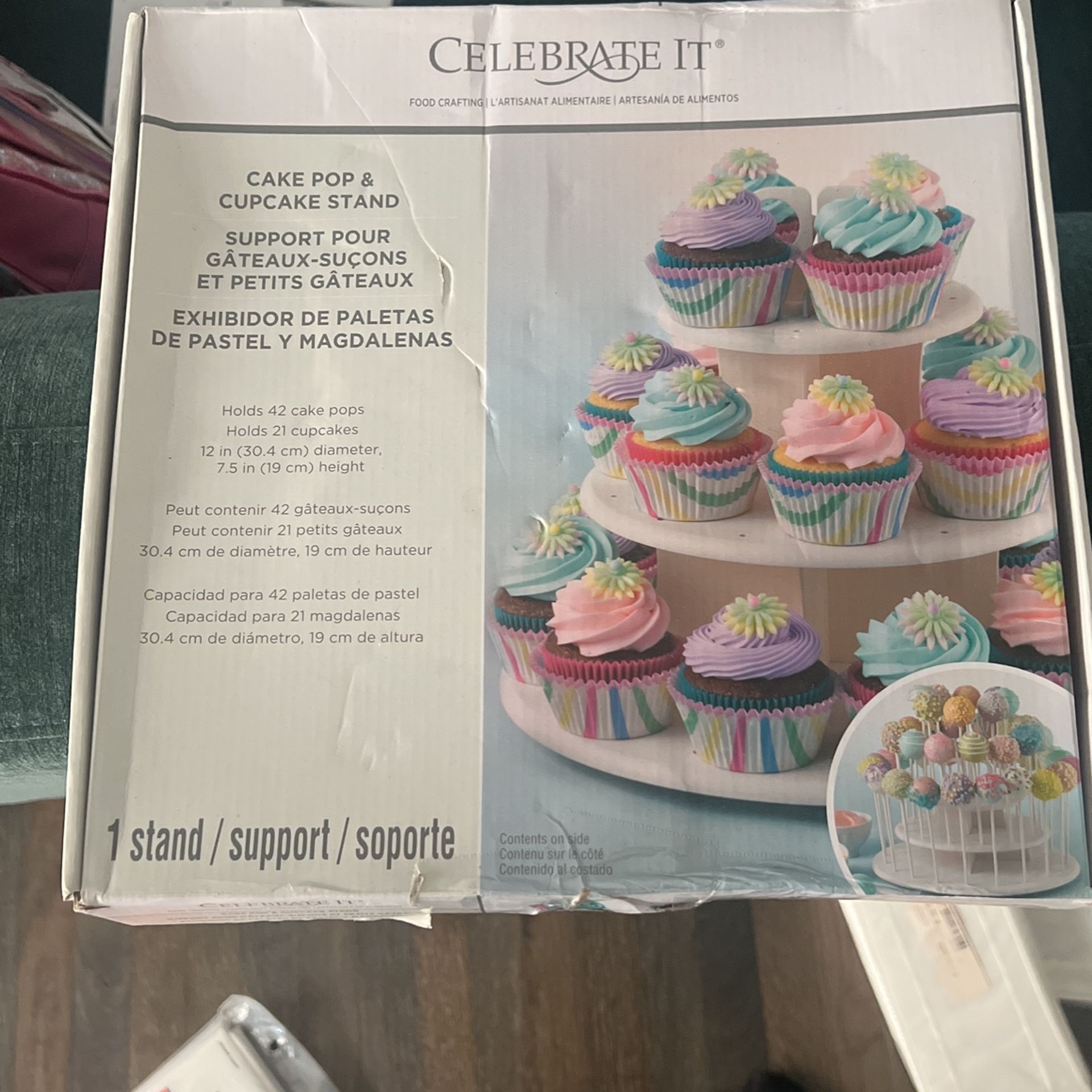 New In Box Cake pop And cupcake stand